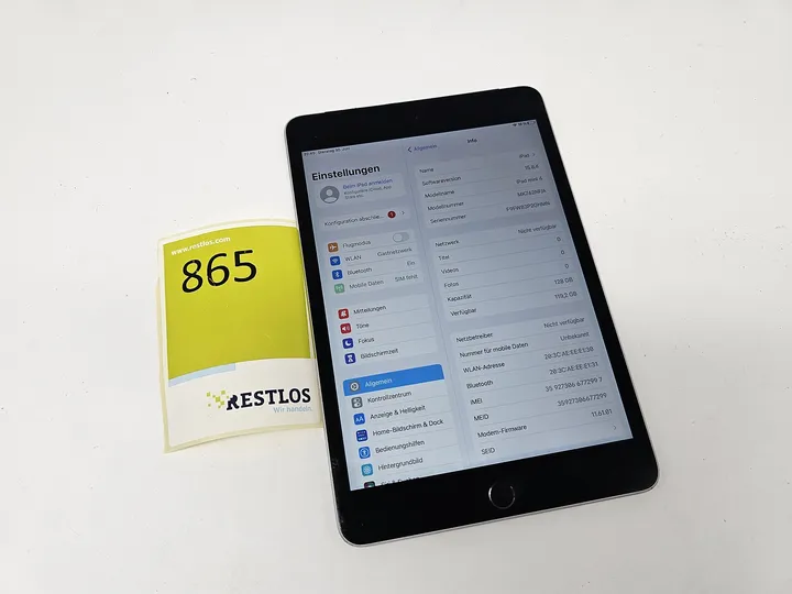 iPad Mini 4 128GB + Simkartenslot